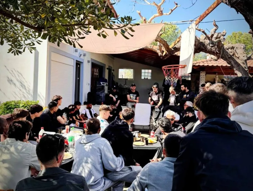 Οι Bianconeri του Παναιγιάλειου μια οικογένεια, με μπάρμπεκιου ΦΩΤΟ