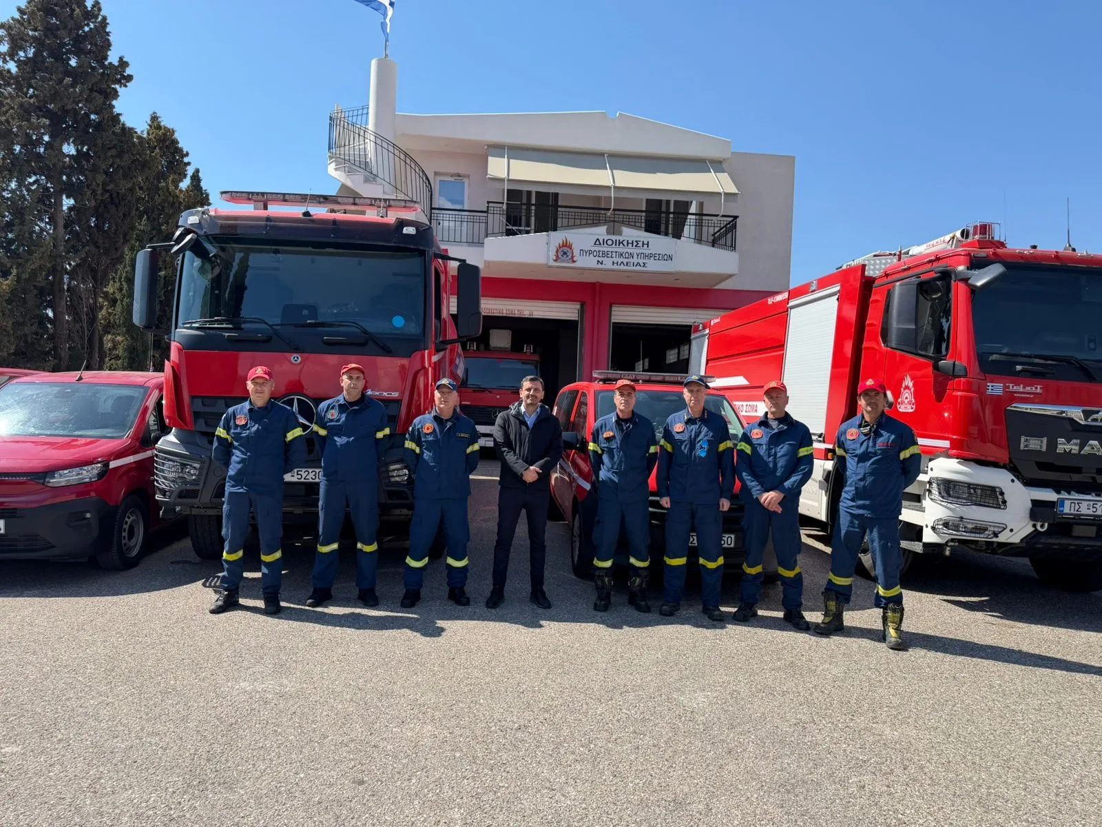 Ηλεία: Σε ετοιμότητα και με ενίσχυση η Πυροσβεστική Υπηρεσία ΦΩΤΟ
