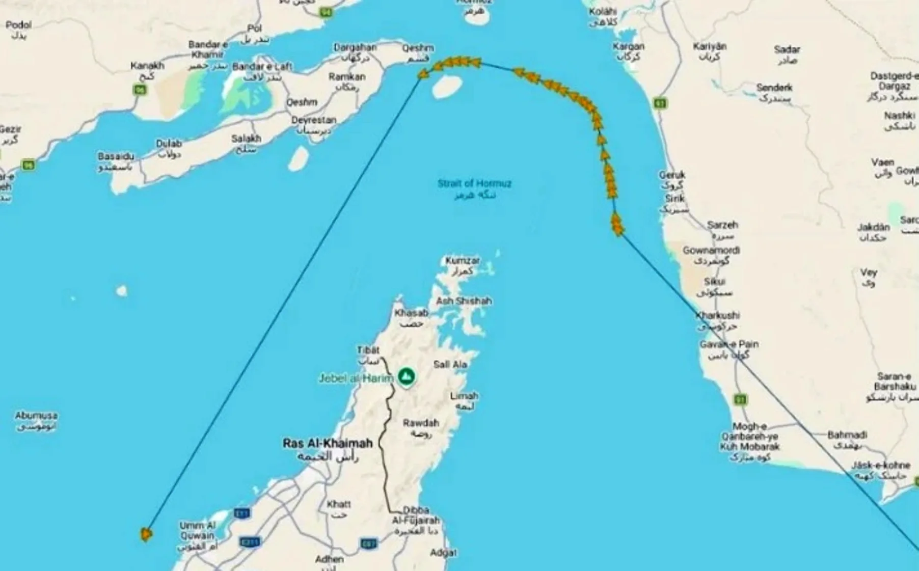 Εσπασε το «μπλόκο» στα Στενά του Ορμούζ Ελληνόκτητο πλοίο