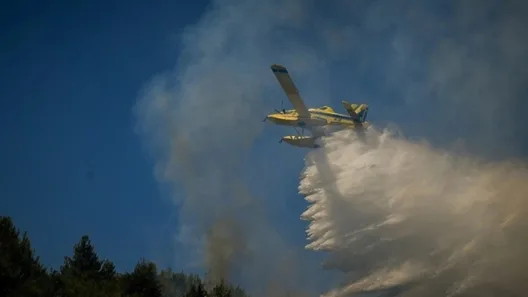 Φωτιά στην Ηλεία, σηκώθηκε αεροσκάφος