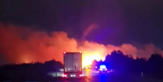 Εκλεισε η ΠΑΘΕ λόγω φωτιάς στο ύψος των Μαλγάρων ΝΕΟΤΕΡΑ