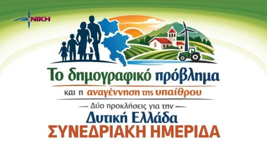 Ημερίδα για «Το Δημογραφικό και τη αναγέννηση της Υπαίθρου στη Δυτική Ελλάδα» από τη ΝΙΚΗ