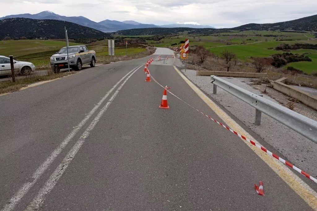 Υποχώρησε οδόστρωμα στην Κοζάνη