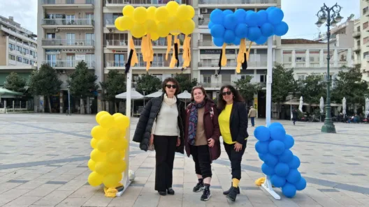 Το «σπιράλ» στη δράση ευαισθητοποίησης από την «Μέριμνα», στην Πλατεία Γεωργίου ΦΩΤΟ