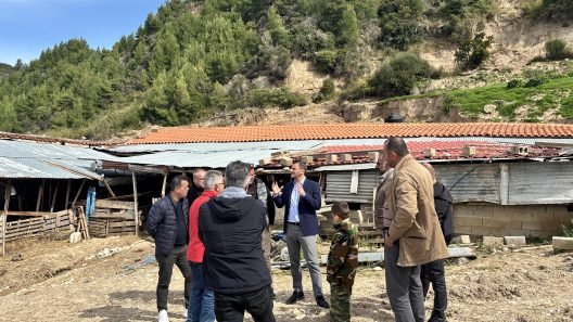 Πύργος: Αυτοψία Ν. Νικολακόπουλου σε πληγείσες περιοχές, επίσκεψη του υφυπουργού Κ.Κατσαφάδου ΦΩΤΟ