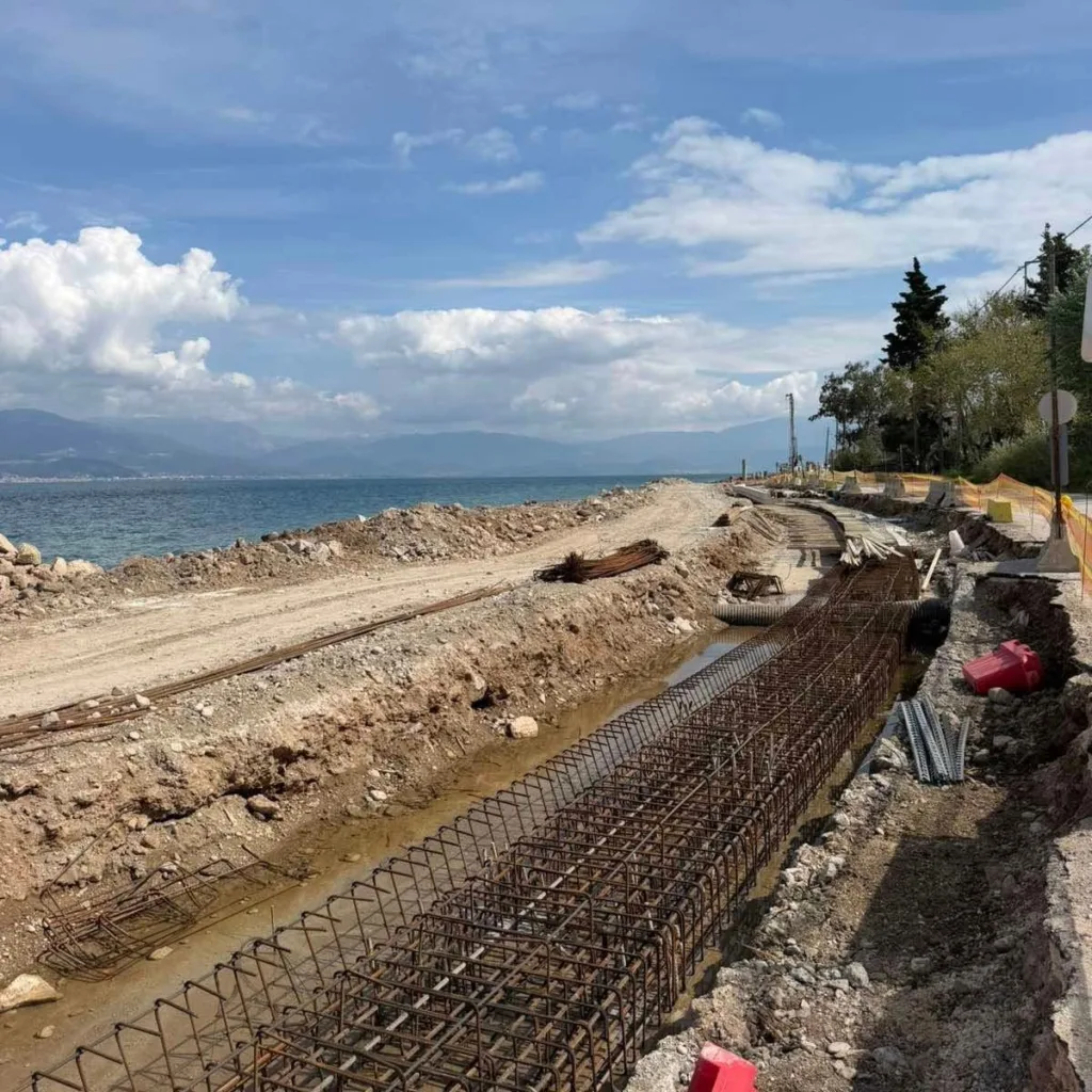 Πάτρα: Στο 80% οι εργασίες αποκατάστασης της παραλιακής ζώνης Ρίου - Αγίου Βασιλείου ΦΩΤΟ