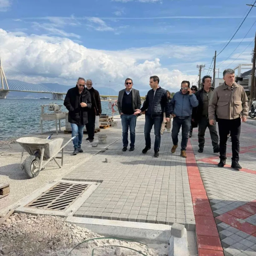 Πάτρα: Στο 80% οι εργασίες αποκατάστασης της παραλιακής ζώνης Ρίου - Αγίου Βασιλείου ΦΩΤΟ