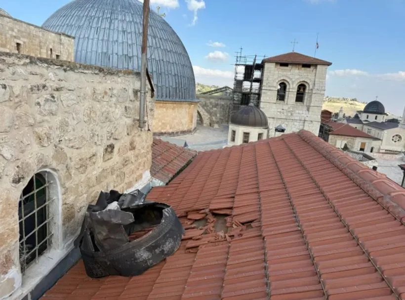 Πύραυλος σε ελληνορθόδοξο μοναστήρι δίπλα στον Πανάγιο Τάφο