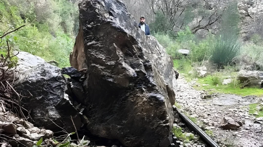 Αχαΐα: Βράχοι στις γραμμές του Οδοντωτού, μόνιμη απειλή οι κατολισθήσεις ΦΩΤΟ 8 Αχαΐα: Βράχοι στις γραμμές του Οδοντωτού, μόνιμη απειλή οι κατολισθήσεις ΦΩΤΟ