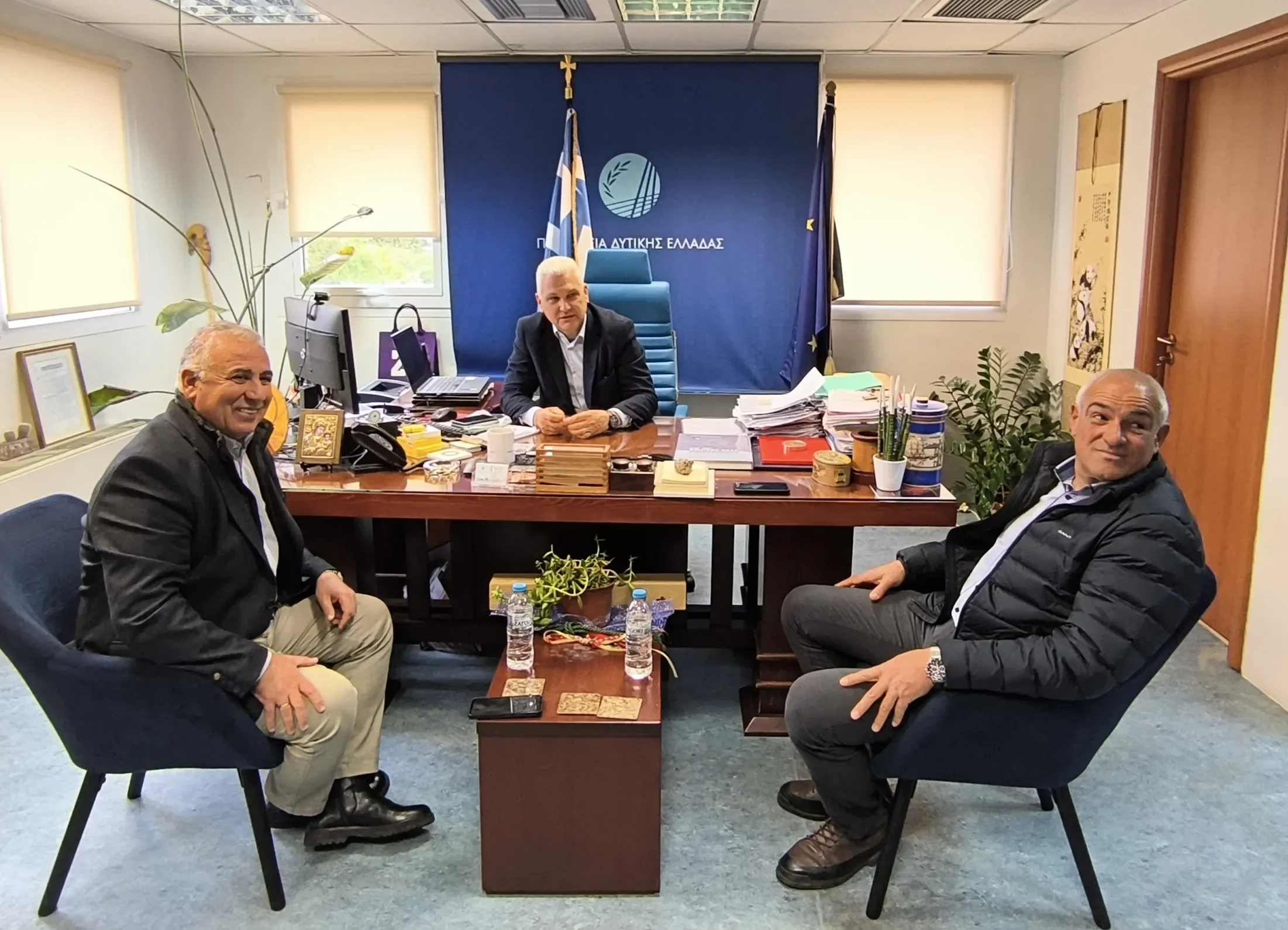 Πάτρα: Ζητήματα της Αιγιάλειας επί τάπητος στη συνάντηση Ζαΐμη – Ανδριόπουλου