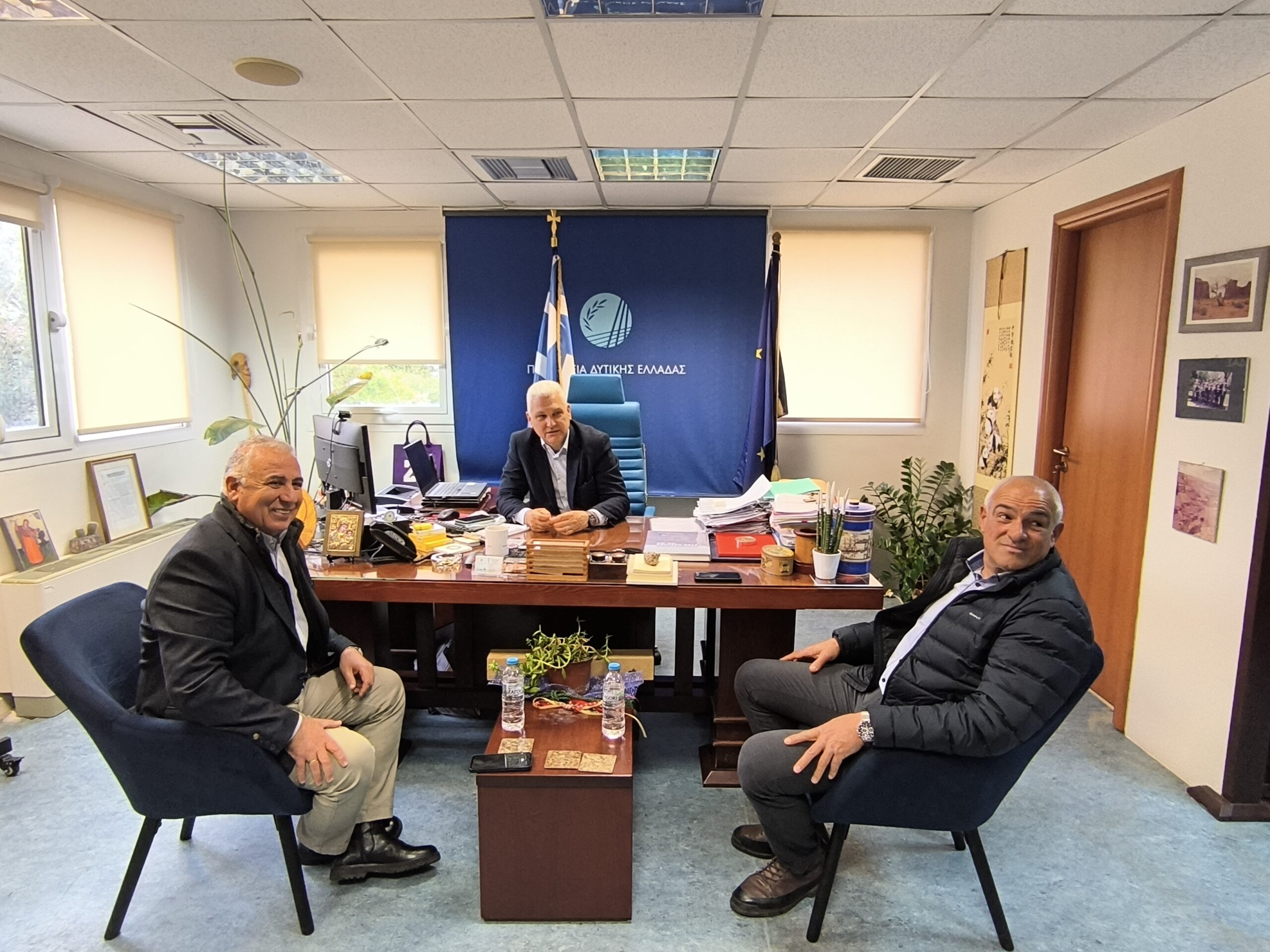 Πάτρα: Ζητήματα της Αιγιάλειας επί τάπητος στη συνάντηση Ζαΐμη - Ανδριόπουλου
