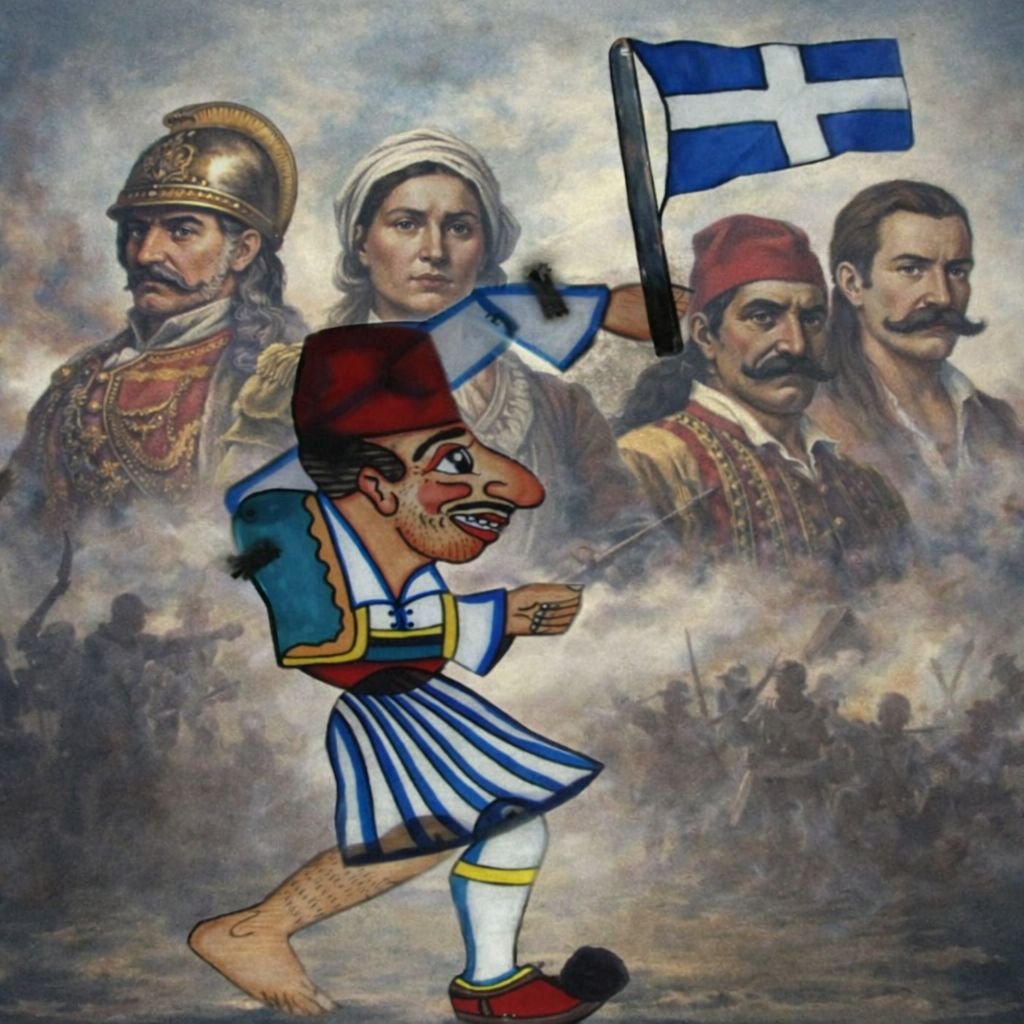 Ο Καραγκιόζης στην Επανάσταση και οι ήρωες του 1821 στο Πάτρας Περί Σκιών ΦΩΤΟ