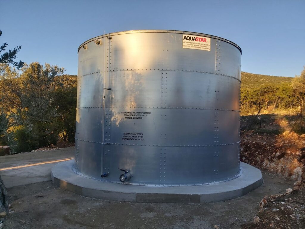 Δωρεά δεξαμενής πυροπροστασίας στην Ιερά Μητρόπολη Καλαβρύτων και Αιγιαλείας