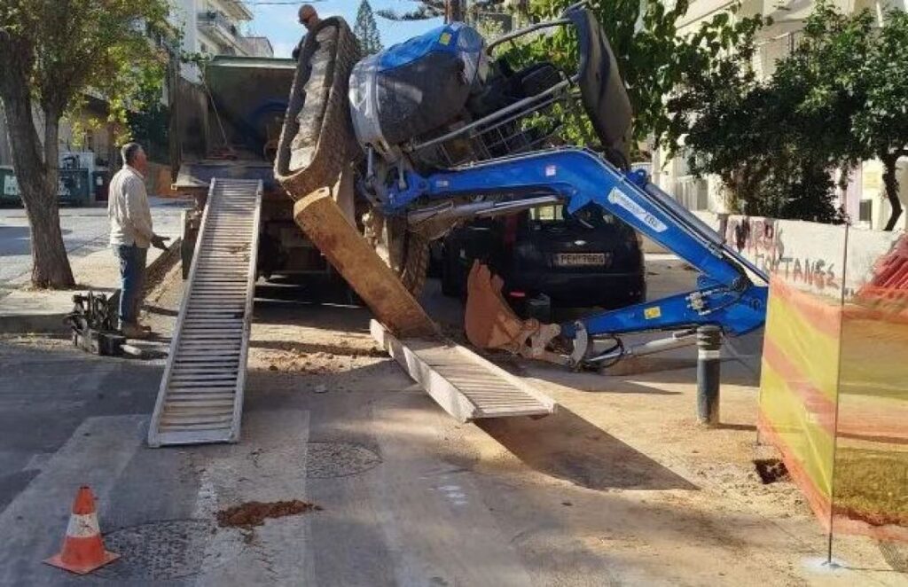 Βόλος: Εργατικό δυστύχημα με χειριστή εκσκαφέα