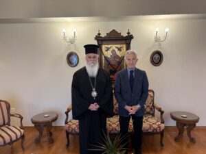 Εθιμοτυπική επίσκεψη Σπηλιόπουλου στον Μητροπολίτη Ιερώνυμο