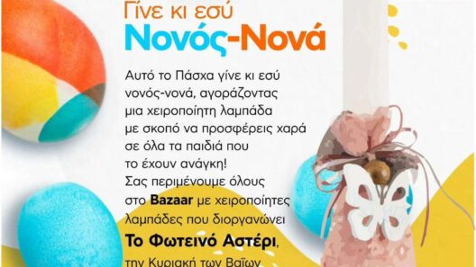 Γίνε κι εσύ Νονός – Νονά αυτό το Πάσχα με το Φωτεινό Αστέρι, στην Πάτρα