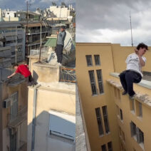 Γάλλος παρκούρ κάνει τρομακτικά άλματα σε ταράτσες της Αθήνας ΒΙΝΤΕΟ 17 Γάλλος παρκούρ κάνει τρομακτικά άλματα σε ταράτσες της Αθήνας ΒΙΝΤΕΟ