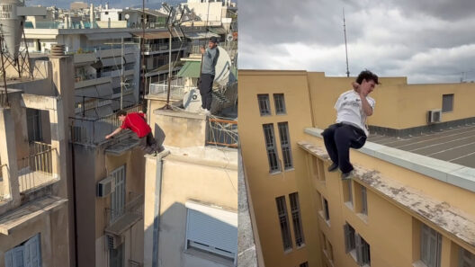 Γάλλος παρκούρ κάνει τρομακτικά άλματα σε ταράτσες της Αθήνας ΒΙΝΤΕΟ