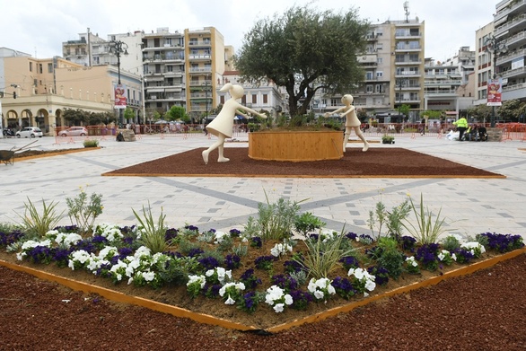 Μεγάλη ελιά στο κέντρο της Πάτρας για την Πρωτομαγιά ΦΩΤΟ