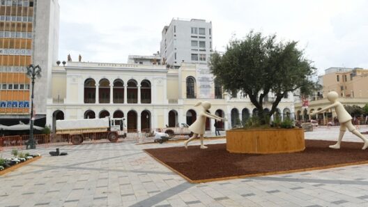 Μεγάλη ελιά στο κέντρο της Πάτρας για την Πρωτομαγιά ΦΩΤΟ