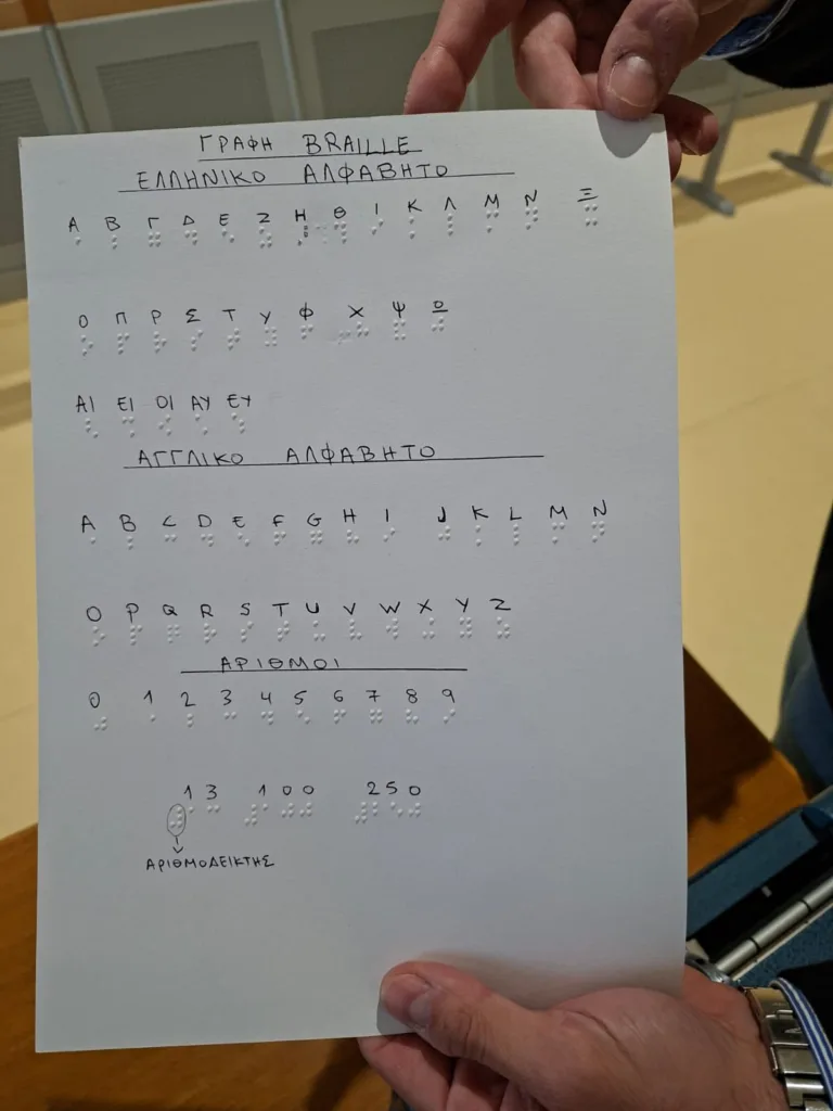 Το Σύστημα Γραφής και Ανάγνωσης Braille από τον εκπαιδευτικό Π.Καρασπήλιο