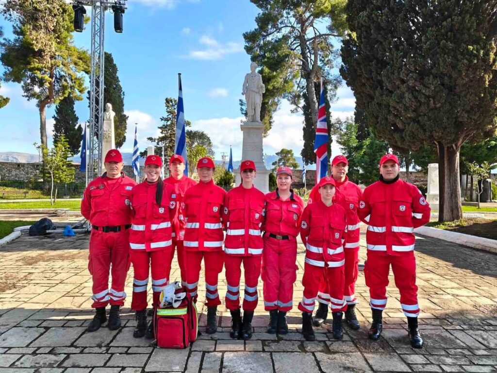 Εθελοντές του Ερυθρού Σταυρού Πάτρας, στο Μεσολόγγι ΦΩΤΟ