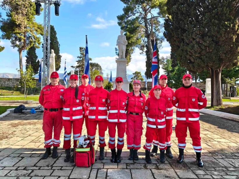 Εθελοντές του Ερυθρού Σταυρού Πάτρας, στο Μεσολόγγι ΦΩΤΟ
