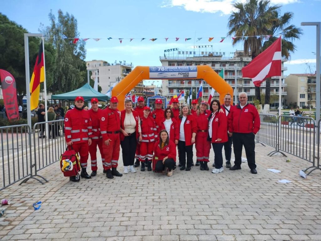 Εθελοντές του Ερυθρού Σταυρού Πάτρας, στο Μεσολόγγι ΦΩΤΟ