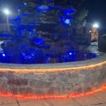 Στα γιορτινά της η πλατεία της Κουλούρας Αιγίου ΦΩΤΟ