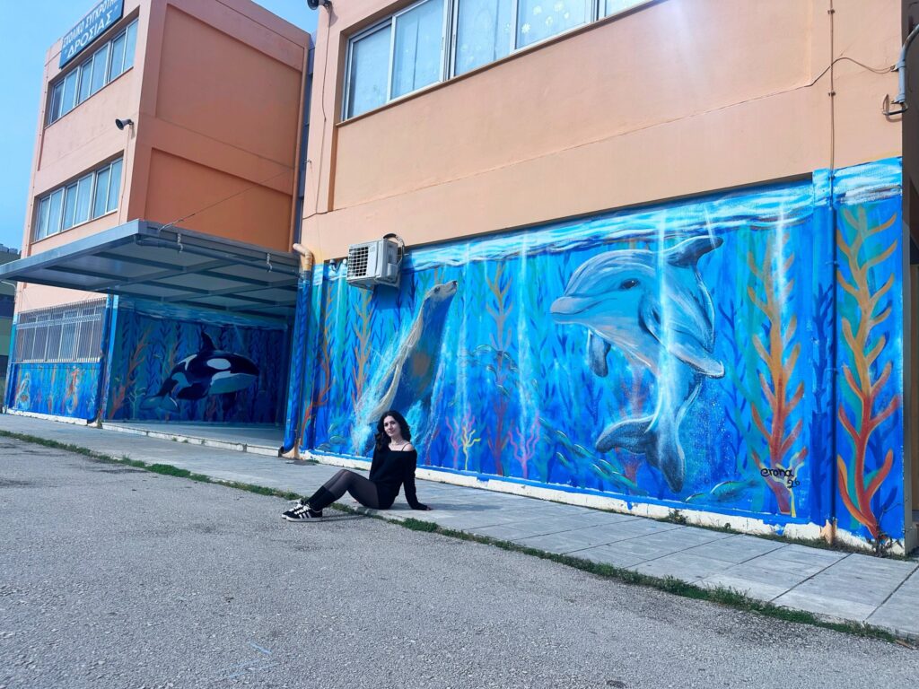 Νέα τοιχογραφία στο Σχολικό Συγκρότημα «Δροσιάς», στην Πάτρα ΦΩΤΟ