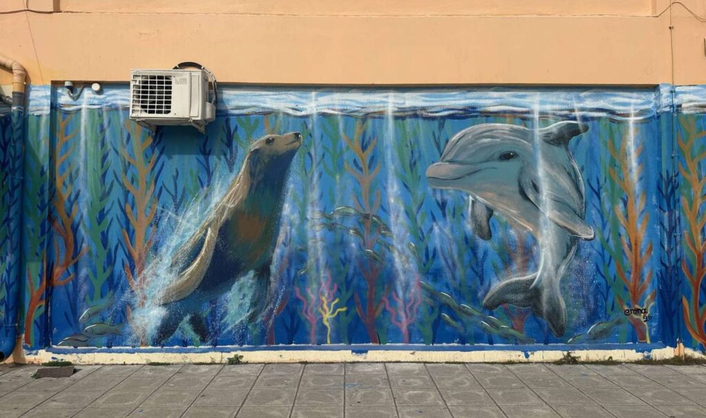 Νέα τοιχογραφία στο Σχολικό Συγκρότημα «Δροσιάς», στην Πάτρα ΦΩΤΟ