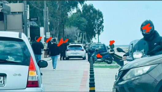 Ρίο: Ασυδοσία στην παραλιακή με στάθμευση στον καινούργιο πεζόδρομο ΦΩΤΟ