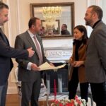 Συνάντηση Φαρμάκη με τη Γενική Πρόξενο της Ελλάδας στη Ν. Υόρκη ΦΩΤΟ