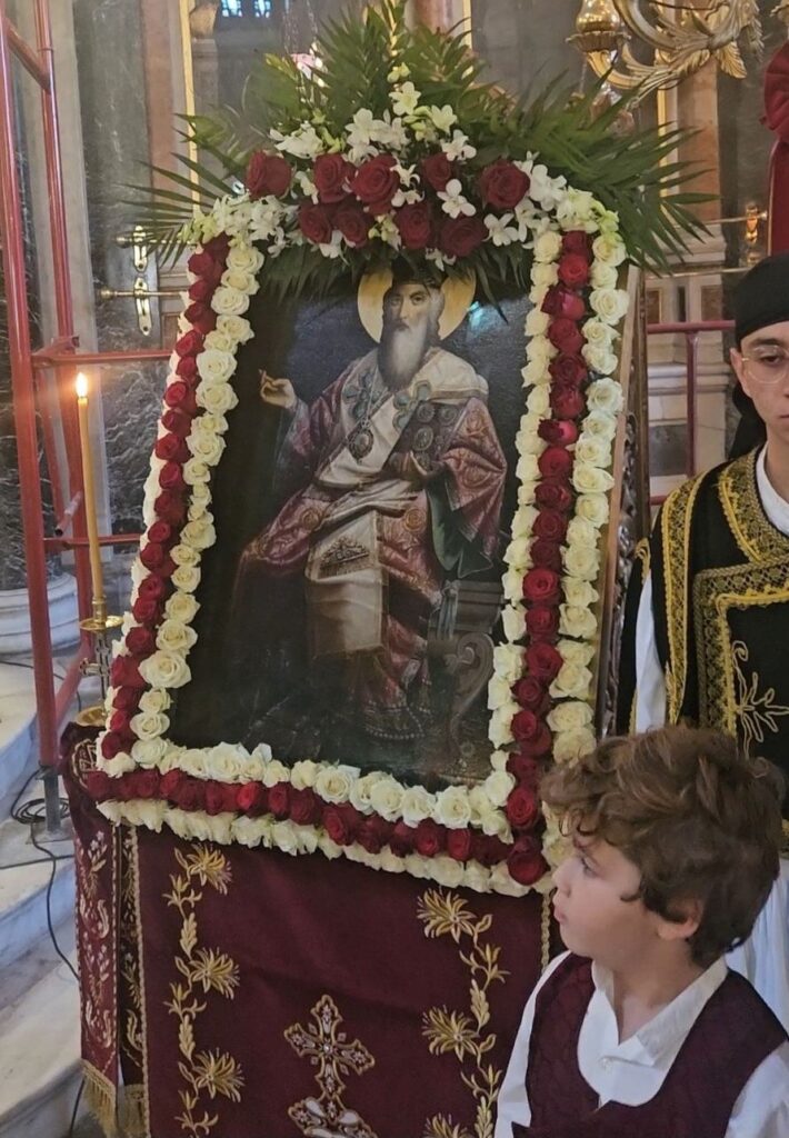 Τιμήθηκε η μνήμη του Αγίου Γρηγορίου Ε΄ στην Παντάνασσα ΦΩΤΟ