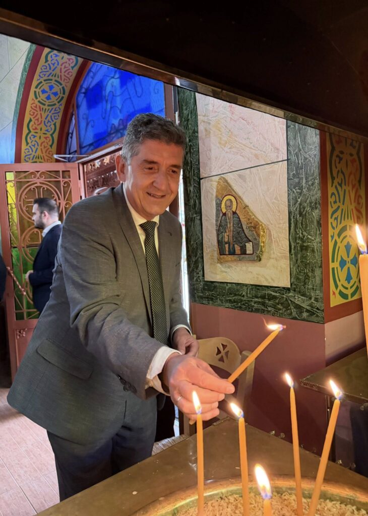 Ο δήμαρχος Δυτικής Αχαΐας Γρ.Αλεξόπουλος σε Αγιο Γεώργιο Απιδεώνα και Λάππα ΦΩΤΟ.