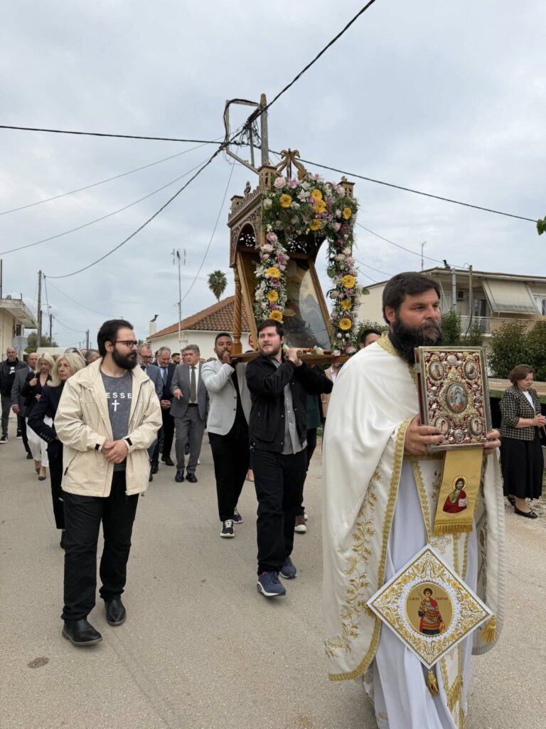 Ο δήμαρχος Δυτικής Αχαΐας Γρ.Αλεξόπουλος σε Αγιο Γεώργιο Απιδεώνα και Λάππα ΦΩΤΟ.