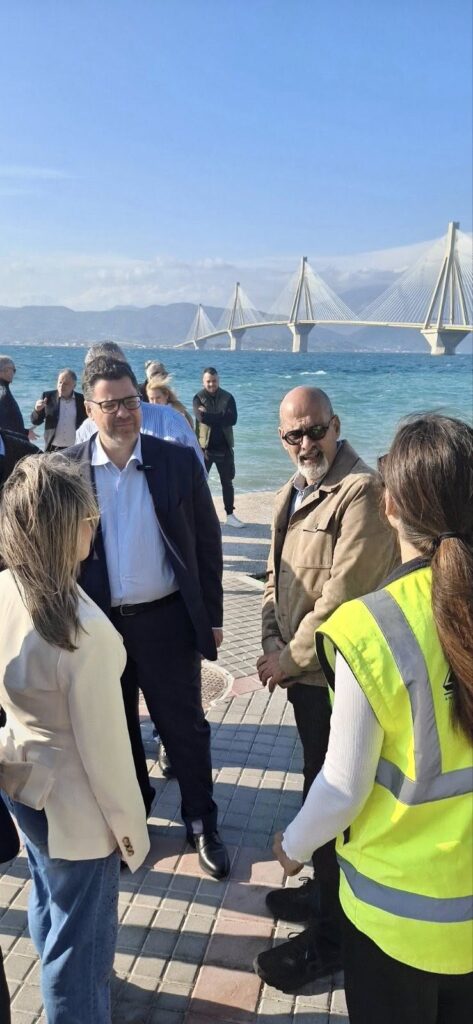 Αχαΐα: Σε Ρίο και Πάτρα για τα έργα ο υφυπουργός παρά των πρωθυπουργώ Θ. Κοντογεώργης ΦΩΤΟ