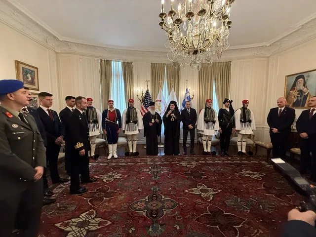 Αχαΐα: Συνάντηση του Μητροπολίτη Ιερωνύμου με τον Αρχιεπίσκοπο Αμερικής Ελπιδοφόρο ΦΩΤΟ