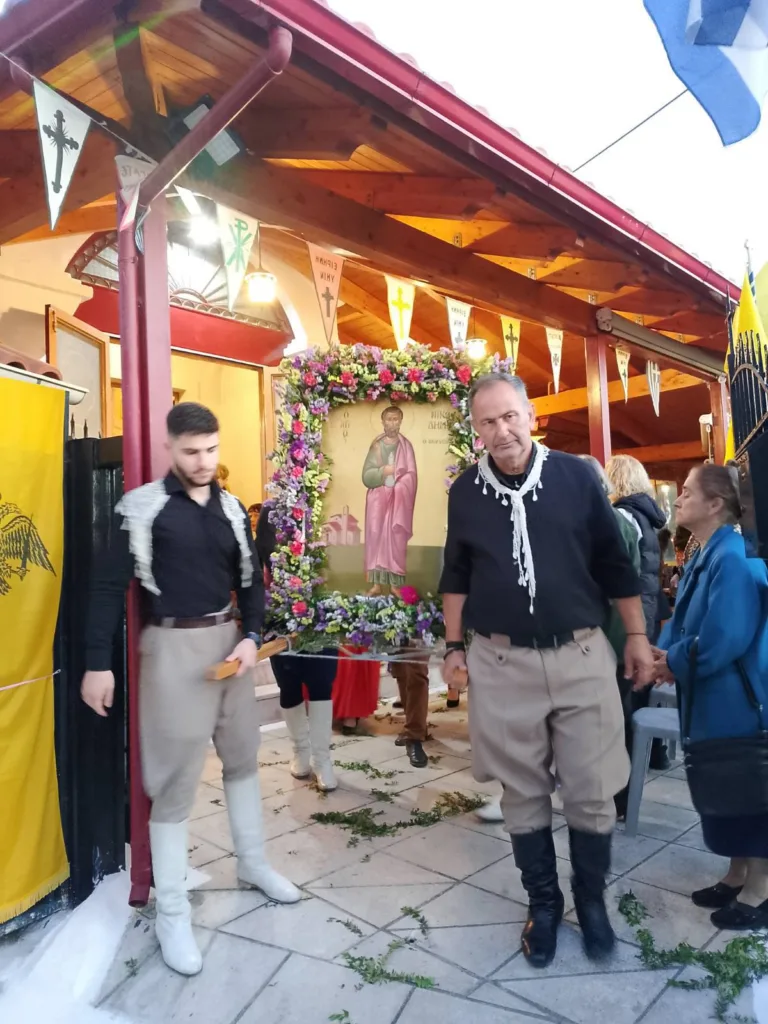 Περιφορά της εικόνας του Αγίου Νικοδήμου στο Ζαβλάνι Πατρών ΦΩΤΟ