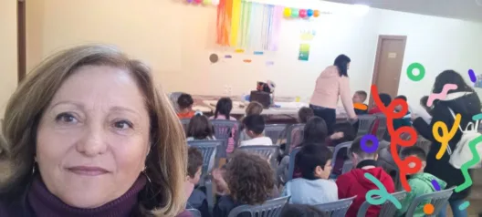 Η συγγραφέας-εκπαιδευτικός Αναστασία Ευσταθίου στο ΔΣ Φαρρών ΦΩΤΟ