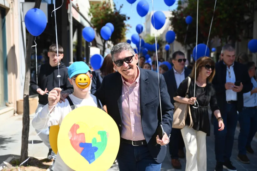 Ο περίπατος για τον αυτισμό από την «Πάλεια» Κάτω Αχαΐας ΦΩΤΟ