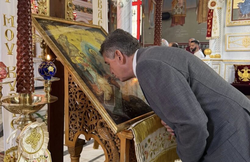 Ο δήμαρχος Δυτικής Αχαΐας Γρ.Αλεξόπουλος σε Αγιο Γεώργιο Απιδεώνα και Λάππα ΦΩΤΟ.