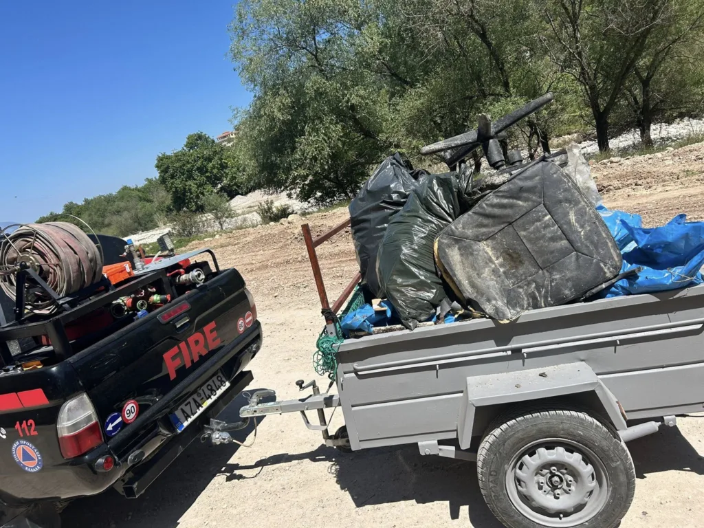 Δράση καθαρισμού στον Γλαύκο των Εθελοντών Πυροσβεστών Αχαΐας ΦΩΤΟ