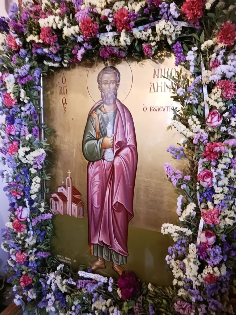 Περιφορά της εικόνας του Αγίου Νικοδήμου στο Ζαβλάνι Πατρών ΦΩΤΟ