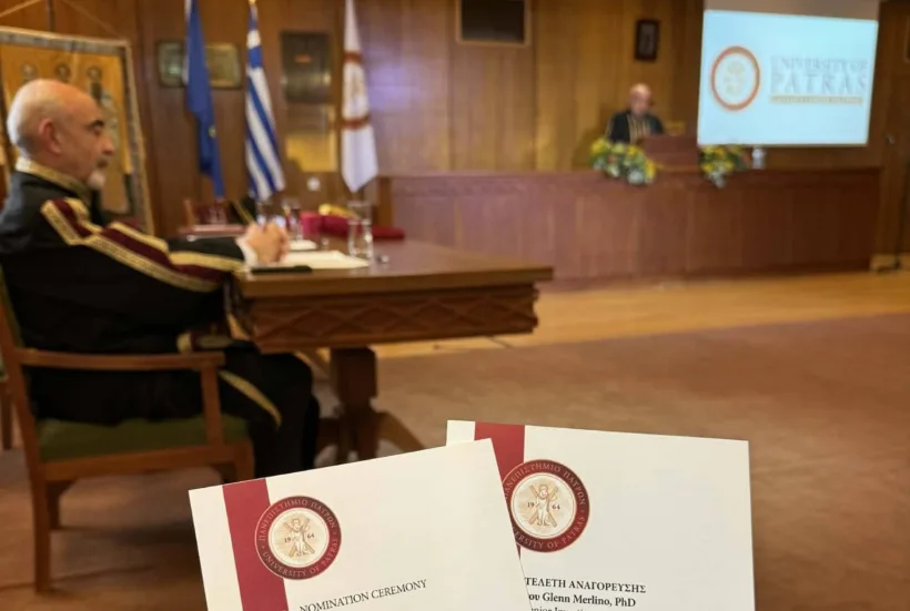 Το Πανεπιστήμιο Πατρών επιτιμοποίησε τον Dr. Glen Merlino ΦΩΤΟ