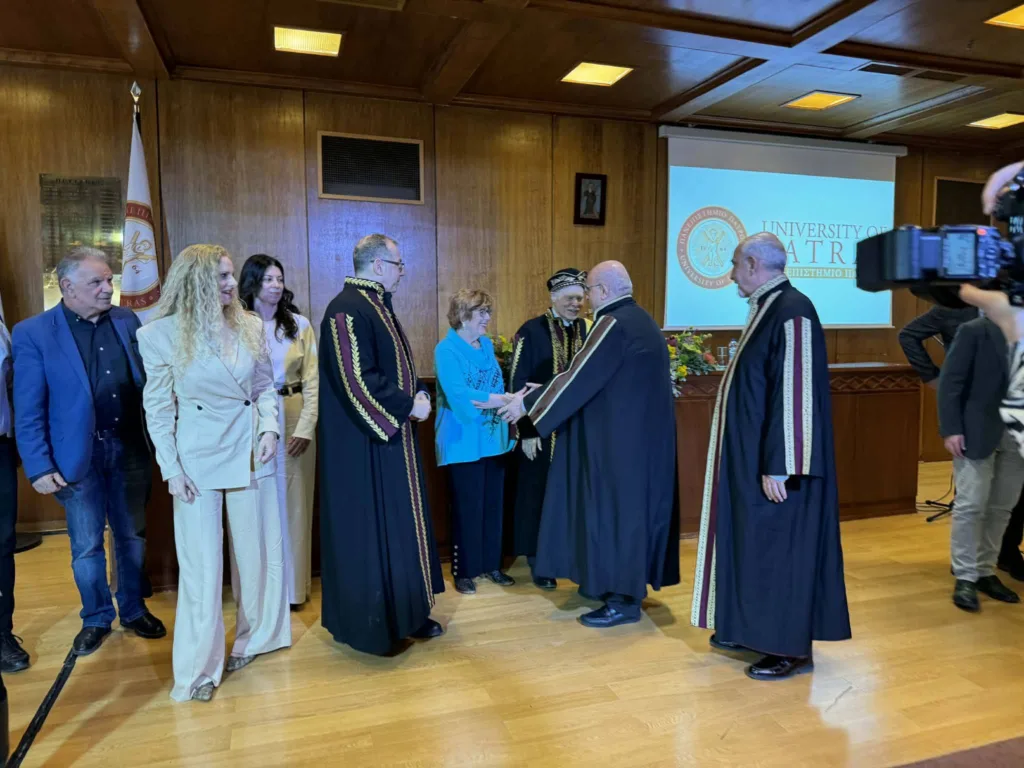 Το Πανεπιστήμιο Πατρών επιτιμοποίησε τον Dr. Glen Merlino ΦΩΤΟ