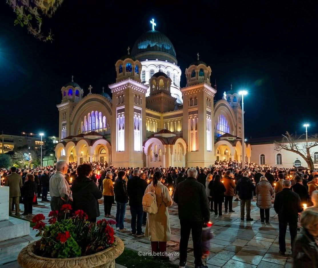 Πάτρα: Η Αναστάσιμη Θεία Λειτουργία στον Πολιούχο Άγιο Ανδρέα ΒΙΝΤΕΟ