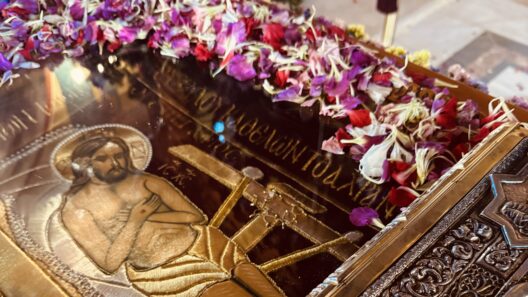 Ο Επιτάφιος του Ιερού Ναού Αγίου Γεωργίου Ιτεών ΦΩΤΟ