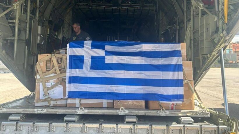 Ανθρωπιστική βοήθεια από την Ελλάδα στο Λίβανο με αεροσκάφος της Πολεμικής Αεροπορίας ΦΩΤΟ ΒΙΝΤΕΟ