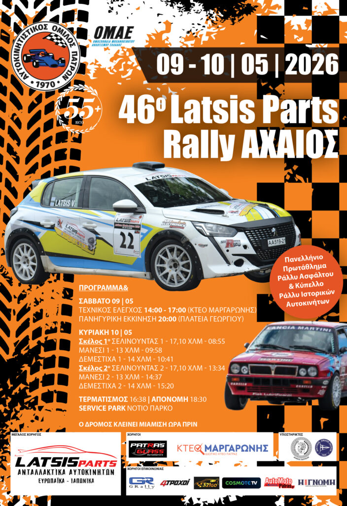 Το 46ο Latsis Parts Rally Axaios, επιστρέφει